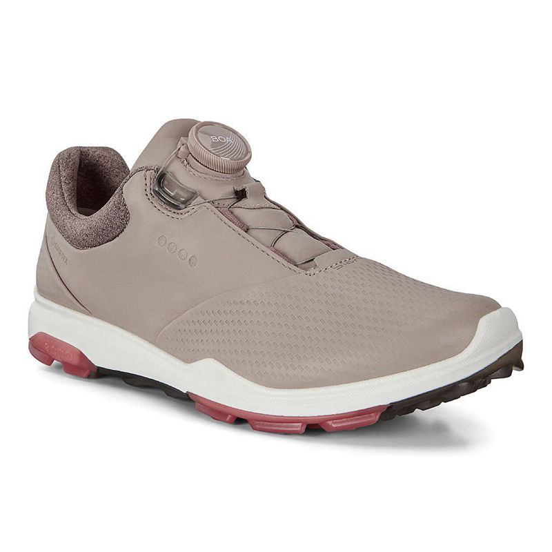 Women Ecco W Golf Biom Hybrid 3 - Gore-Tex Beige - India XQRMYA056